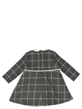 Check collar dress